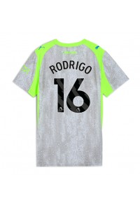 Manchester City Rodri Hernandez #16 Jalkapallovaatteet Naisten Kolmaspaita 2025-26 Lyhythihainen